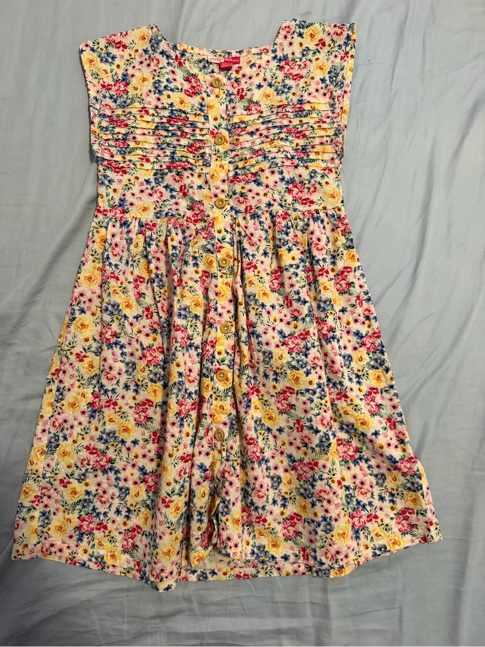 Penelope Mack Yellow Multi Floral Button-Front Dress